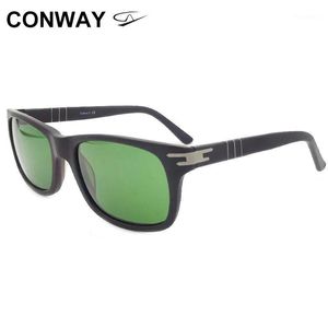 Wholesale scratch resistant glasses resale online - Conway Male Sunglasses Rectangular UV Protection Mens Driving Glasses Anti Glare Scratch Resistant Europe Style Matte Black