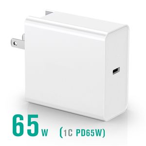 65W USB C Wall Charger Laptop och Tablet Chargers med Ganfast Technology I lager Support Custom Logo