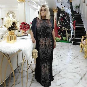Ethnic Clothing Dashiki Long Maxi Dress African Dresses For Women Plus Size Summer Diamond Traditional Lady Clothes