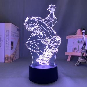 infiniti lichter großhandel-Nachtlichter D Lampe Anime SK8 Die Infinity Reki für Schlafzimmer Decor Nightlight Kids Brithday Geschenkraum LED Light Manga