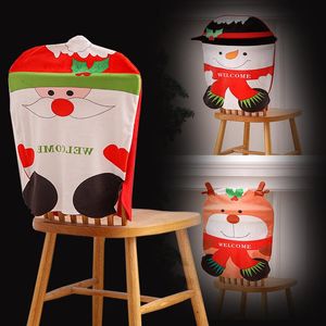 Wholesale christmas dining chair covers resale online - Chair Covers Christmas Cover Cap Child Stool For Modern Dining Chairs Living Room Home Decor Funda Silla