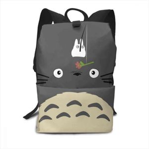 рюкзаки totoro оптовых-Мой сосед Totoro Backpack Studio Ghibli Striped рюкзаки мужчина женщина путешествия сумка модные высококачественные сумки