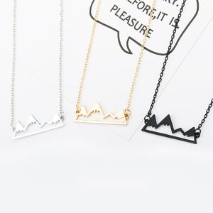 Mode Zilveren Mountain Crystal NeckLacespendants voor Vrouwen Mannelijke Hanger Kettingen Upscale Sieraden Gift Voor Vriend Hoge Kwaliteit