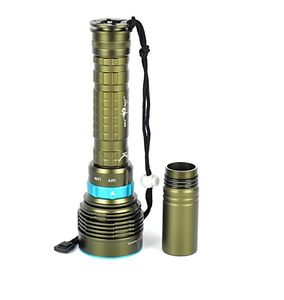taktik led el fenerleri toptan satış-Skyray DX7 LED Dalış El Feneri x CREE XM L L2 Lümen m Sualtı Tüplü Dalgıç Lanterna Torch pil Şarj