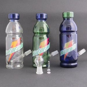 garrafa de vidro tubo de água venda por atacado-Placa de garrafa de tubulação de água de vidraceiro colorido de vidro de água com cúpula e prego