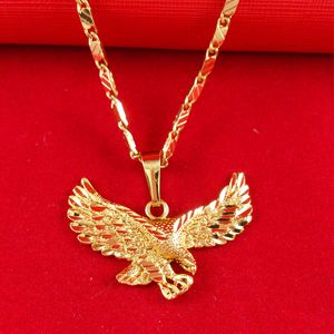 K gold filled Jewelry Male Necklace Ambition big eagle pendant