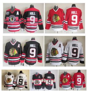 Top Quality Men Chicago Blackhawks Ice Hockey Jerseys Cheap Bobby Hull Vintage CCM Authentic Stitched Jerseys Mix Order