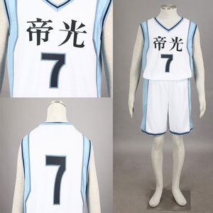 HOT SALE Kuroko no Basuke Midorima Shintaro NO Cosplay Costume Basketball Jersey Sports Wear White Clothes