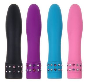 ingrosso mini vibratori per le donne-Mini Pocket G spot Vibratori Bullet AV Vibratore massaggiatore con decorazione diamante Giocattoli anali per donne