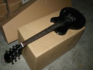 ingrosso black classical guitars-Chitarra elettrica classica su ordinazione in alto arrivo nero di mogano nero di trasporto