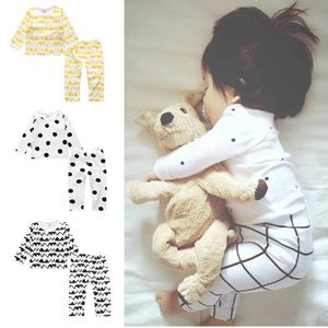 Kids Clothing Set INS Cotton Pajamas Sets Summer Sleepsuits Sleepwear Baby Nightwear Homewear 8 Styles 100Sets OOA2636 on Sale