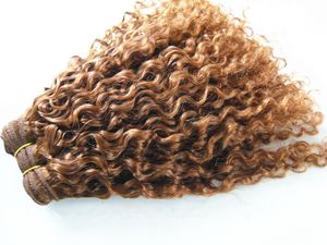 extensões naturais do cabelo da beleza venda por atacado-Malásia Virgin Curly Hair Tece se Queen Hair Produtos Naturais Preto Preto Humano Extensões Bundles Um Lote Beleza Trama