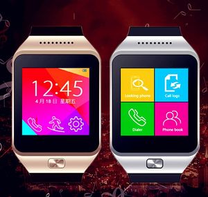 SmartWatch最新のDZ09 BluetoothスマートウォッチApple Samsung iOSのためのSIMカードでSIMカードでSMAカードのSMAカードとSIMカードの最新の腕時計1 インチ20個無料DHL