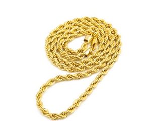 noble high quality gold filled twist chain lady's necklace 1688 khjmh