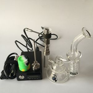 Electronic nail kit contain upgrade in Titanium Quartz nails fit flat mm mm mm heater coils work with Dab rig glass water bong