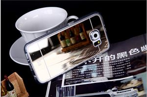 Wholesale galaxy s7 case clear for sale - Group buy Electroplating Mirror case for Samsung Galaxy S4 edge edge S7 edge plus Note A8 TPU Clear Soft Back Phone Case Cover DHL freeshippin