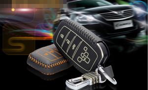Brand New High quality Genuine Leather Remote Control Car Key Case wallet Bag Cover For Toyota Corolla Prado Crown