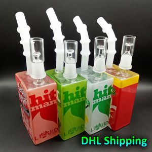 Wholesale white glass for sale - Group buy Free DHL Shipping Liquid Sci Glass Oil Rigs With Colors Green White Pink Red Nail Male mm Glass Oil Rigs Glass Bongs
