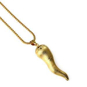 último collar de oro al por mayor-Últimos diseños Hombres que aprietan la pimienta de vacío en forma de collares colgantes collares de relleno para hombre k de oro cadena de oro Hip Hop Collar
