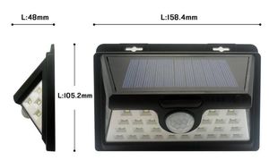 Outdoor LEDs Split Solar Powered Light Bulb PIR Motion Sensor Modes Waterproof Separate Garden Street Night Lamp