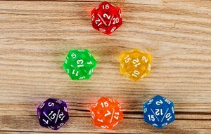 Wholesale digital dnd dice for sale - Group buy Crystal D20 Multi Transparent Sided Dice Clear Digital Dices DND RPG Game Polyhedral Dice Boson Good Price High Quality P32