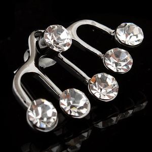 Wholesale ear cuff diamond earrings studs resale online - Diamond Earrings Stud Pearl Earrings Ear Cuff Rhinestone Bridal Jewelry Fashion Crystal Earrings Clip for Women