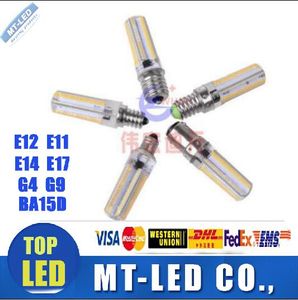 LED lampa E11 E12 E14 E17 G4 G9 BA15D Ljuskornlampa AC V V V W W W SMD3014 LED ljus grader V V Spotlight Lampor