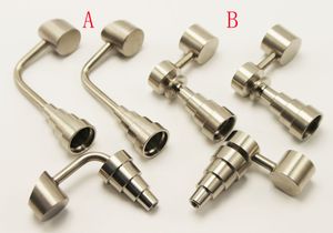 Buckets Bubbler Banger Nail in Titanium Nail Domeless Universal Male Female Fit mm mm mm joint glass bong
