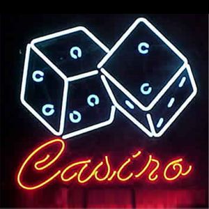 17 inches Dice Glass DIY LED Neon Sign Flex Rope Light Indoor Outdoor Decoration for Casino RGB Voltage V V