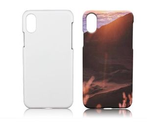 For iPhone Pro XS Max mini XR X S Plus customized printing DIY Blank D sublimation glossy and matte Plastic cover case