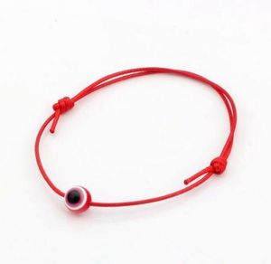 pulsera de cuerda hamsa al por mayor-Envío Gratis Hamsa String Evil Eye Lucky Red nudo chino Pulsera Ajustable