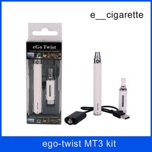 EGO C Twist MT3 Zestaw startowy Regulowany bateria E papieros Evod Atomizer Vapor Tank Elektroniczny papierosy EGO T Blister Case