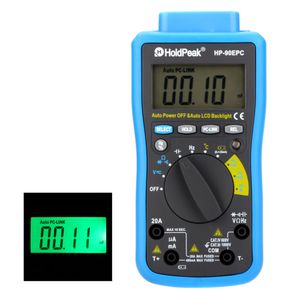 Freeshipping Auto Range Multimetr DMM Cap Hz Miernik temperatury Tester baterii W USB PC Link Auto LCD podświetlenie