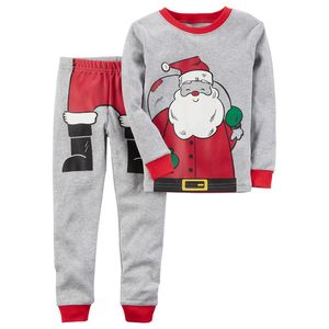 Wholesale baby children suits santa claus for sale - Group buy Boys Clothing Set Santa Claus Children Sports Suits Kids Fashion Baby Boy Clothes Print Tops Pants Outfits
