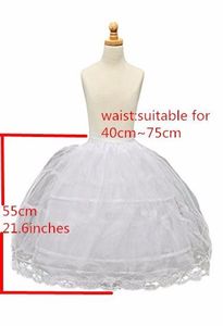 Flower Girl Kids Petticoat Children Crinoline Undersakirt Slip for Little Girl 55cm Long 2-Hoops High Quality Fast Shipping