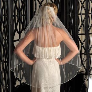Wholesale fingertip veils for sale - Group buy Vintage Ivory Bridal Veils Single Layer Fingertip Length Soft Tulle Wedding Veils Hot Sale Cheap Bridal Accessories For Bride Soft Veil