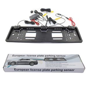 Europeisk licensplatta Bilparkering Sensor PZ600L Fyra sensorer Mänskliga Röst Bibi Ljudlarm Färger att välja