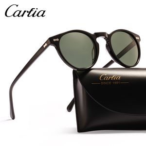 Spolaryzowane Okulary Carfia Oval Designer Okulary przeciwsłoneczne dla kobiet Mężczyźni Ochrona UV ACATIAT Okulary żywiczne kolory z pudełkiem