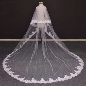 Wholesale cathedral veil with blusher for sale - Group buy 2 Layers Long Wedding Veils with Eyelash Lace Edge Cathedral Cover Face Blusher Bridal Veil With Comb Wedding Accessories NV7007
