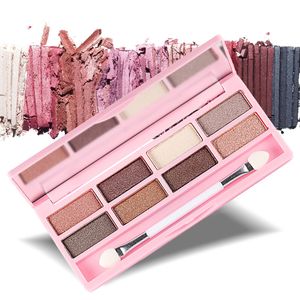 ingrosso lampo diamante lampeggiante-Fashion Colors Eyeshadow Palette Donna Diamond Bright Shining Colorful Makeup Eye Shadow Flash Glitter Make Up Set con pennello