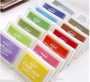 Wholesale ink for stamps resale online - DHL Multi Color colors DIY Work Oil Gradient Stamp Set Big Craft Ink Pad Inkpad Craft Paper