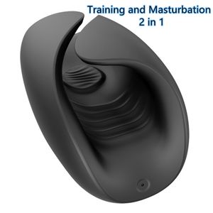 автоматическая игрушка для мастурбаторов для мужчин оптовых-Пульс электрический мужской мастурбатор USB зарядка водонепроницаемая задержка обучение автоматическое эротическое мастурбация чашка взрослых секс игрушки для мужчин