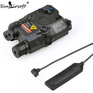 Ingrosso Sinairsoft Tactical PEQ-15 Laser rosso con LED bianco Torcia a torcia IR illuminatore per Airsoft Caccia Outdoor