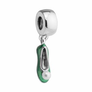 diy silberschuhe. großhandel-Tinker Bells Schuhe Pearl Charms Perlen Passt für DIY Schmuck Armbänder S925 Sterling Silber DE93 H7