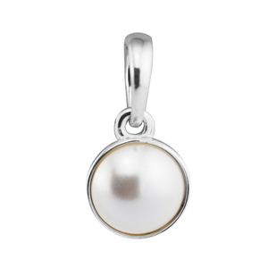 pandora pearl bracelet großhandel-Pandulaso Sterling Silber Schmuck Luminous Droplet White Crystal Pearl Perlen passen Pandora Armband für Frau Schmuck machen Muttertagsgeschenk