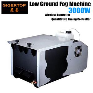 Freeshipping W Low Ground Mist Machine DMX512 Afstandsbediening Continue Droge Ijs Lage Liggend Grond Stage Rookmachine