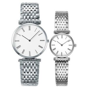 ultrathin watches großhandel-Genf Marke Sapphire Frauen Uhr Silber Gold Edelstahl Band Elegante Dame Business Quarz Armbanduhr Mode Einfache Ultradünne Uhren