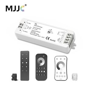 MJJC LED Dimmer V V V V A PWM Wireless RF LED Dimmer Switch ON OFF with G Remote for Single Color LED Strip Light