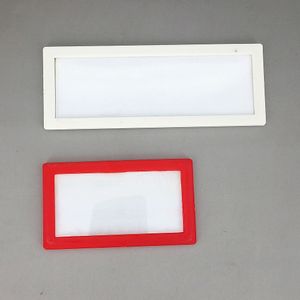vitrinas de marcos al por mayor-8 x4 cm Papel POP de plástico Tarjeta de signo de papel Pantalla de etiqueta Mostrar marco de caja en la tienda minorista Estante Promoción pegada por magnético