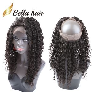 360 кружева фронтальные бразильские девственные волосы 22 * ​​4 * 2 кружевные фронтальные замыкания кружевной полосы закрывают волосы Bella на Распродаже